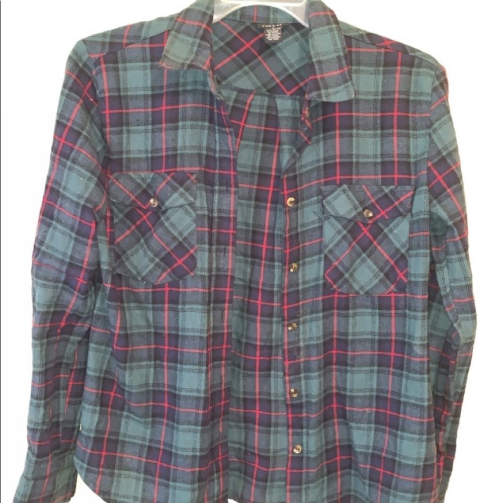 Plaid button down flannel